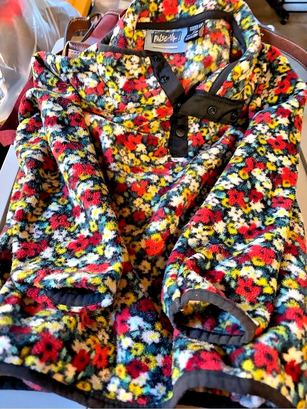 Pulse Floral Fleece Jacket Size 4T